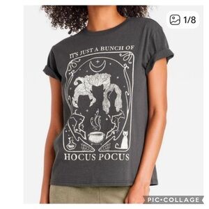 NEW DISNEY ITS JUST A BUNCH OF HOCUS POCUS MOVIE T-SHIRT CAULDRON CAT HALLOWEEN